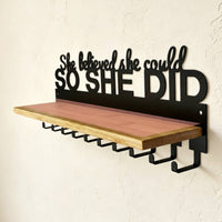 Medal Rack with Hooks Upgrade Version Award Shelf Easy to Install