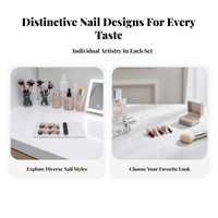 Press On Nails, Honey Spotted, Iridescent, Autumn Nail Art