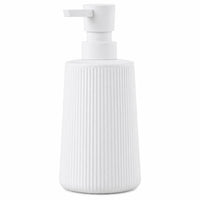 Refillable Lightweight Ribbed Soap Dispenser Household Container