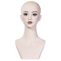 Hairpiece Display Head Female Head Model Hat Display Bust for Beauty Shop