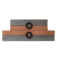 Accessory Box with Knob Flat Design Jewelry Box with Lid Rectangular for Dresser