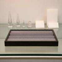 Jewelry Display Tray Beige Finish Jewelry Storage Tray for Storage Counter