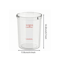 Transparent Plastic Steamer Cup PC Material Plastic Measuring Beaker
