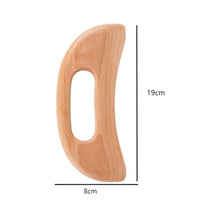 Wooden Gua Sha Tool Promotes Moon-Like Form Drainage Wood Gua Sha Board for Beauty Salon, Spa