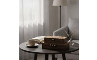 Accessory Box with Knob Flat Design Jewelry Box with Lid Rectangular for Dresser