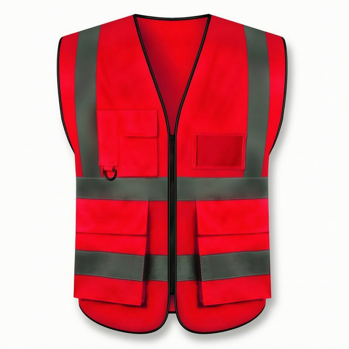 Reflective Safety Vest with Pockets Sleeveless for Night Running, Cyclists