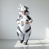 Inflatable Cow Costume Cute Cow Inflatable Suit Eye-Catching for Festival, Event