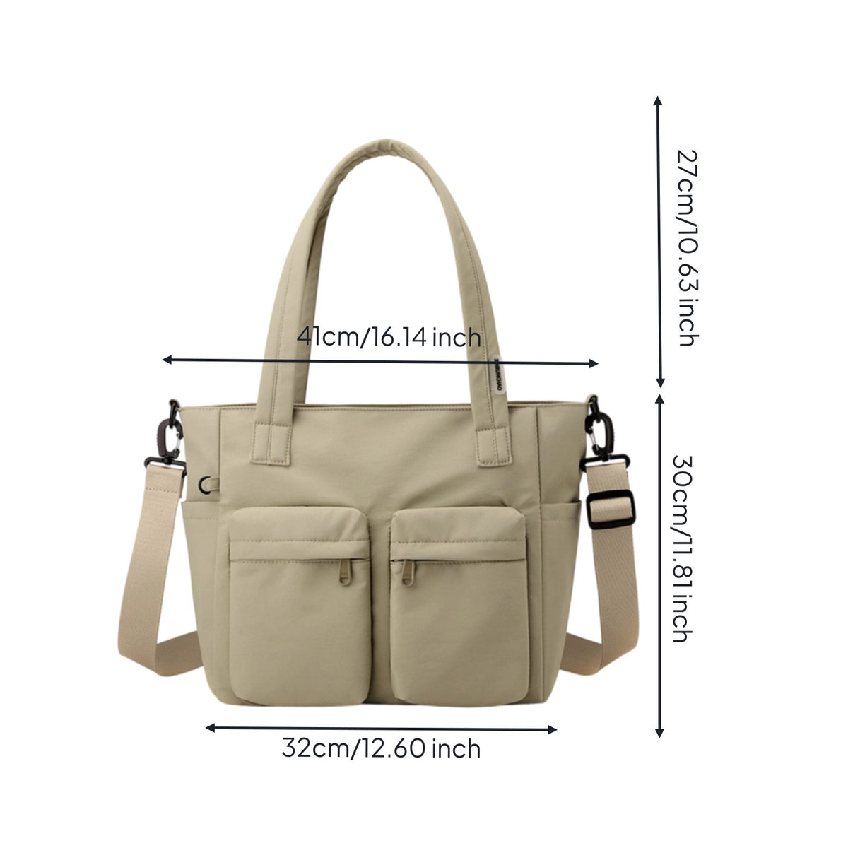 Multi-Pocket Commuter Bag Water Resistant Women's Accessory Versatile for Moms