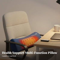 Ergonomic Design Support Pillow Breathable Textile Memory Foam Waist Pillow 3-in-1 Multifunctional for Office Workers, Travelers