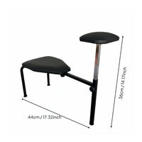 Pedicure Bench Chair Built-in Footrest Nail Salon Chair Trim Adjustable Salon Stool