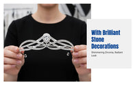 Stylish Headband, Bridal Tiara Hair Accessory, Alloy with Zirconia, Elegant Wedding Photo Prop