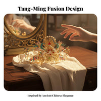 Traditional Chinese Hair Crown Fairy-Like Aesthetic Traditional Chinese Hair Accessory Traditional Hairpiece Elegant Design
