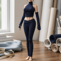 Stretch Doll Outfit Close-Fitting Stretchy Ribbed Doll Clothes Textured