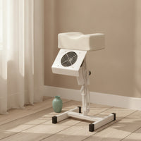 Upholstered Pedicure Stool with Dust Extractor Fan Comfortable Pedicure Stool with Vacuum Soft Nail Chair with Dust Collector Easy to Clean for Pedicurists, Beauty Parlors