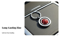 Zinc Alloy Rotating Sports Ball Keychain Creative Gift Rotatable Basketball Keyring Long-Lasting Metal for Men, Backpack Decoration