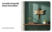 Dragonfly Wall Decor Retro Design 3D Dragonfly Wall Decor Detailed Home Decoration for Collectors