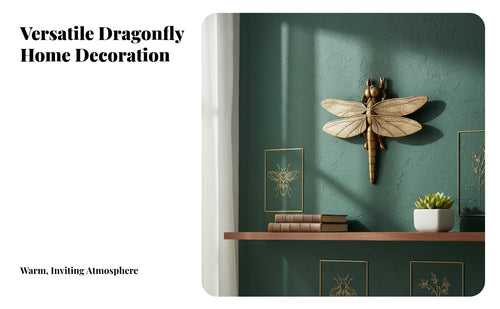 Dragonfly Wall Decor Retro Design 3D Dragonfly Wall Decor Detailed Home Decoration for Collectors