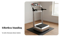 Easy to Use Standing Vibration Machine Time-Saving Full Body Vibration Plate Anti-Slip Surface Full Body Workout Platform Multiple Speed Levels for Adults, Beginners, Seniors, Indoor, Living Room, Gym, Office