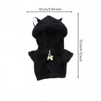 Black Cat Doll Costume Soft Material Toy Accessory Imaginative Role-Play