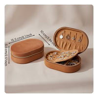 Velvet Jewelry Organizer Compact Design Jewelry Box Multi-Compartment for Women