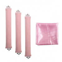 3 Pieces No-Heat Curling Rods Wave Styling Satin Scarf Cloth Sleep In