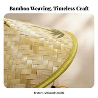 Conical Bamboo Hat water-resistant Pointed Bamboo Hat Breathable for Gardeners, grown-ups