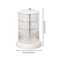 Multi-Layer Jewelry Storage Minimalist Style Design Rotating Jewelry Box Tiered Acrylic Organizer