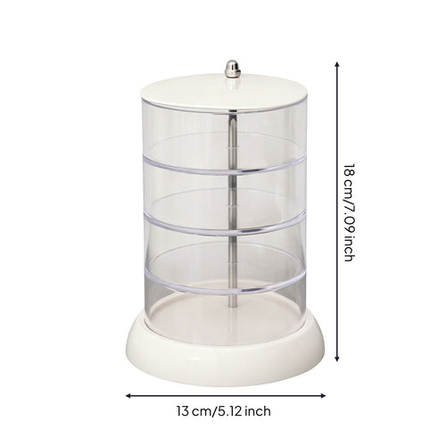 Multi-Layer Jewelry Storage Minimalist Style Design Rotating Jewelry Box Tiered Acrylic Organizer