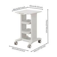 Beauty Cart with Drawers Multifunctional Storage Cart with Wheels Space-Saving