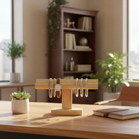 Wooden Bracelet Display Stand Solid Wood Wooden Bracelet Stand Stable Base