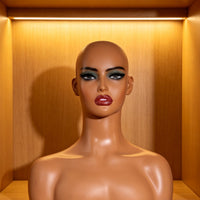 Hairpiece Display Head Professional Look Display Mannequin Head Lightweight for Jewelry Sellers