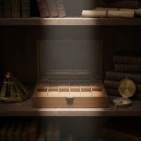 Wooden Watch Display Case Vintage Wood Grain Watch and Jewelry Organizer Soft Luxe Textile Lining Perfect Gift for Closet