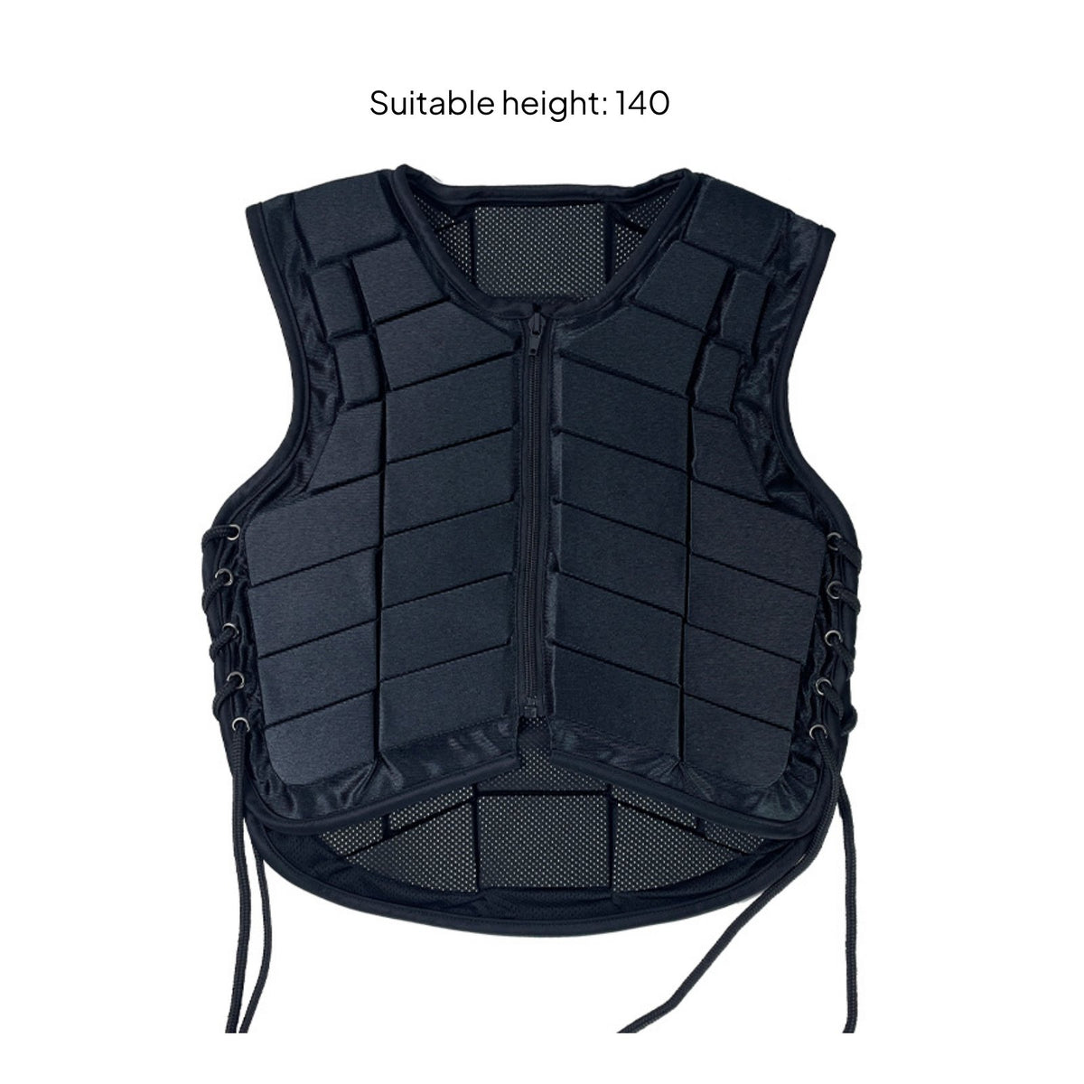 Horse Riding Vest Ergonomic Shape Equestrian Guard Laced Side Adjustment Equestrian Shielded Vest for Adults, Kids