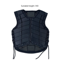 Horse Riding Vest Ergonomic Shape Equestrian Guard Laced Side Adjustment Equestrian Shielded Vest for Adults, Kids