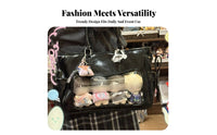 Large Capacity Ita Bag Multiple Compartments Concert Fan Backpack Adjustable Straps for Korean K-Music Fans, Teenagers, Concerts