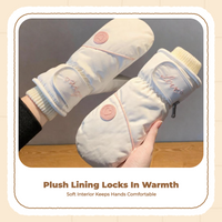 Women's thermal ski gloves