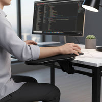 Rotating Desk Armrest 180 Rotation Computer Arm Rest Support Easy Installation Desk Elbow Rest Pad for Computer Setup