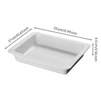 Rectangular Platter Versatile Rectangular Buffet Server Sushi Serving Platter for Caterers, Banquets, Parties, Hotel