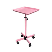 Height Adjustable Salon Tray Stable Base Mobile Beauty Trolley Tray Easy to Clean for Barbershop