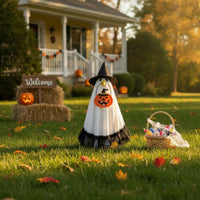 Porch Goose Costume with Pumpkin Bag Halloween Witch Costume with Pumpkin Bag