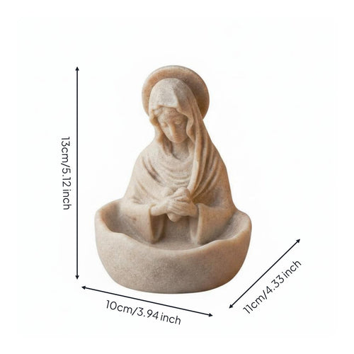 Blessed Mary Statue Bowl High Quality Resin Religious Jewelry Tray Spiritual