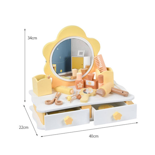 Flower Vanity Table Early Learning Toy Makeup Vanity Educational for Nursery