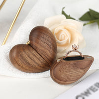 Jewelry rings Box Engraved Wooden Band Holder Box Gift Ready for Couples, Wedding