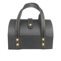PU Leather Bracelet Box Stitched Closure Bracelet Small Storage Organizer Mobile Jewelry Storage Case