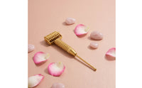 Brass Massager with Roller Textured Acupoint Pressing Tool Ergonomic