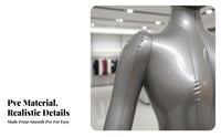 Easy to Inflate Inflatable Female Mannequin Portable Inflatable Mannequin Lightweight for Photographers, Online Sellers, Photography