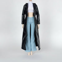 Doll Coat with Pants Flared Doll Jacket and Pants Set Handmade for Dress-up Play