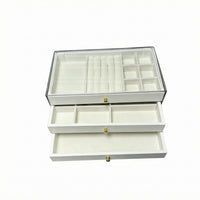 Drawer Jewelry Box Transparent Storage Drawers Shatter-Resistant