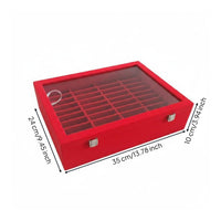 40-Slot Bracelet Box Organized Slots 40 Slot Tray Clear Lid for Collectors