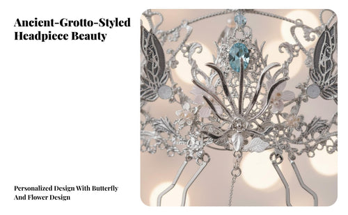 Chinese Design Tassel Crown Intricate Design Traditional Chinese Attire Hair Accessory Ethereal Design Hair Crown Elegant Alloy